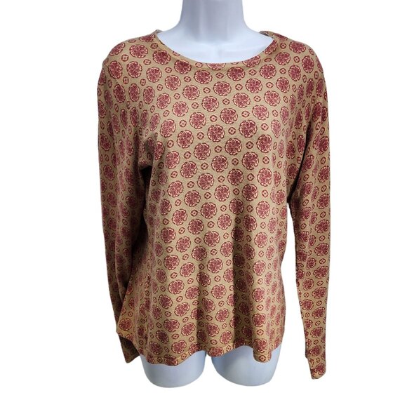 J. McLaughlin Top Sweater Catalina Cloth Printed Pullover Wool Blend‎ Size M - Picture 6 of 6